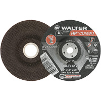HP Combo Depressed Center Combination Wheel, 4" x 1/8", 3/8" Arbor, Type 27 Trail Hammer and Bolt
