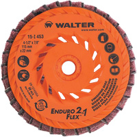 Meule &agrave; lamelles Enduro-Flex 2-in-1, 4-1/2" x 5/8"-11, Grain 80, C&eacute;ramique Trail Hammer and Bolt