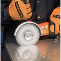 Zip One Cut-Off Wheel, 5" x 1/32", 7/8" Arbor, Type 1, Zirconia Alumina, 12200 RPM Trail Hammer and Bolt