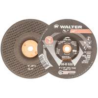 Disque de meulage et tronçonnage HP, 6" x 1/4", Arbre 5/8"-11, Oxyde d'aluminium, Type 27 Trail Hammer and Bolt