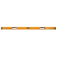 Contractor Level, Box, 4' L, Aluminum, 3, Non-Magnetic Trail Hammer and Bolt