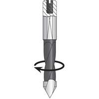 Through-Hole Carbide Tipped Drill, 8 mm Diameter Trail Hammer and Bolt