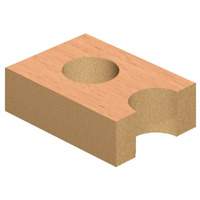 Through-Hole Carbide Tipped Drill, 2/5" Diameter Trail Hammer and Bolt