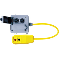 GFCI Quad Outlet Boxes, 120 V, 15 A, 6' Cord Trail Hammer and Bolt