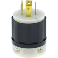 Dispositif verrouillable de qualit&eacute; industrielle, Nylon, 20 A, 125 V/250 V, L14-20P Trail Hammer and Bolt