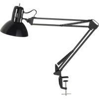 Lampes de bureau &agrave; pince - Bras flexible, 100 W, Incandescente, Pinces serre-joints, Noir Trail Hammer and Bolt