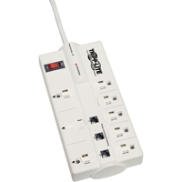 Protect-It Surge Suppressors, 8 Outlets, 2160, 1800 W, 8' Cord Trail Hammer and Bolt