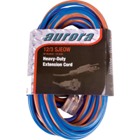 Cordon rallonge en caoutchouc TPE avec indicateur lumineux, Toutes saisons, SJEOW, AWG 12/3, 15 A, 50' Trail Hammer and Bolt
