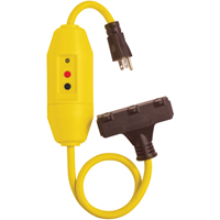 GFCI Protected Tri-Cords, 120 V, 15 A, 2' Cord Trail Hammer and Bolt
