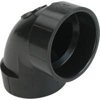 Raccord coude 90°  de sol, Noeud x noeud, Plastique, 4" x 3" Trail Hammer and Bolt