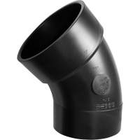 Raccord sanitaire en coude m&acirc;le-femelle 45°, Chantepleure x noeud, Plastique, 6" Trail Hammer and Bolt