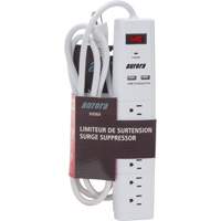 USB Charging Surge Protector, 6 Outlets, 1200 J, 1875 W, 6' Cord Trail Hammer and Bolt