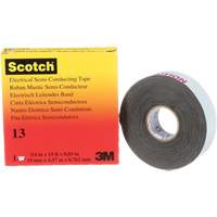 Scotch&reg; Electrical Semi-Conducting Tape, 19 mm (3/4") x 4.6 m (15'), Black, 30 mils Trail Hammer and Bolt