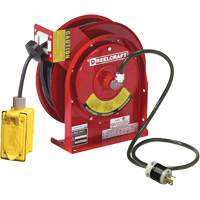 Power Cord Reel, 45', SJEOOW, 12 Gauge, 20 A Trail Hammer and Bolt