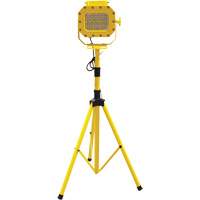 Explosion Proof Floodlight with Tripod, LED, 40 W, 5600 Lumens, Aluminum Housing Trail Hammer and Bolt