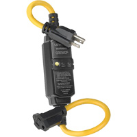 Self-Test Automatic Reset GFCI Cord Set, 120 V, 15 A, 2' Cord Trail Hammer and Bolt