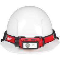 REDLITHIUM USB Hardhat Headlamp, LED, 600 Lumens, 5 Hrs. Run Time, Rechargeable Batteries Trail Hammer and Bolt