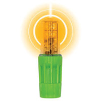 Lampe &agrave; DEL tr&egrave;s lumineuse Rocket II pour les fouets d'avertissement style &agrave; douille 1156, Clignotement, Ambr&eacute;e Trail Hammer and Bolt