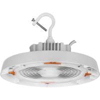 UFO High Bay Light, LED, 120 - 347 V, 150 W, 7.3" H x 11" W Trail Hammer and Bolt