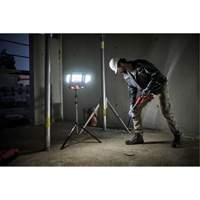 18V Professional Cordless Folding Panel Work Light on Tripod, LED, 3600 Lumens Trail Hammer and Bolt