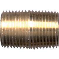 Close Nipple, Brass, 1/4", NPT Trail Hammer and Bolt