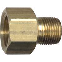 Pipe Adapter, FPT x NPT, 1/4" x 1/8" Dia., Brass Trail Hammer and Bolt
