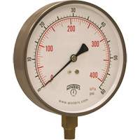 Stainless Steel Pressure Gauge, 2-1/2" , 30" Hg Vac., Bottom Mount, Liquid Filled Analogue IB862 | Trail Hammer and Bolt